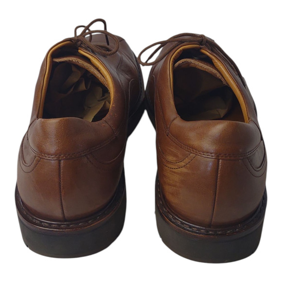 Mephisto Brown Leather Oxford Shoe Size 13 Solid Goodyear Welt Air Relax Loafer - Picture 7 of 15